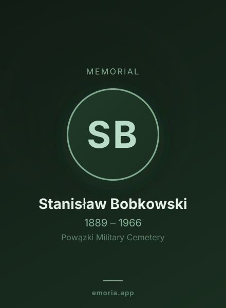 Memorial portrait of Stanisław Bobkowski