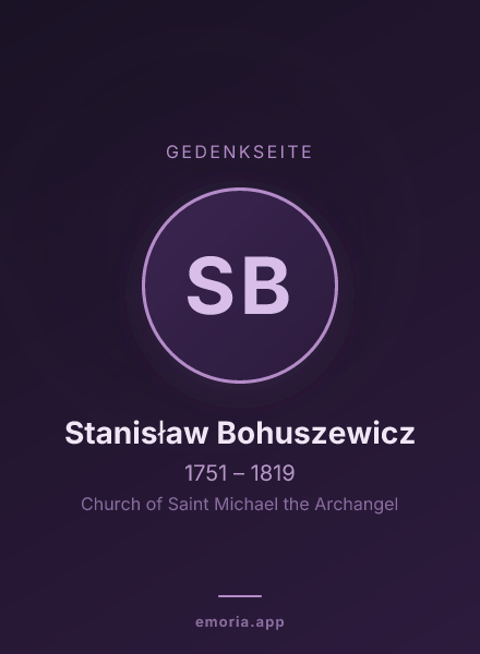 Gedenkportrait von Stanisław Bohuszewicz