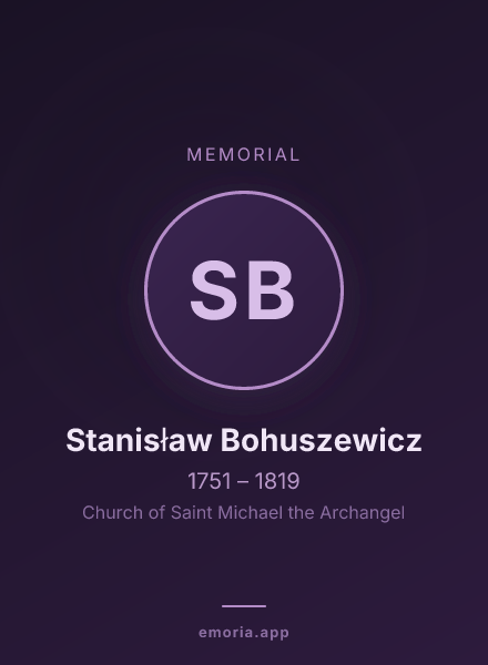 Memorial portrait of Stanisław Bohuszewicz