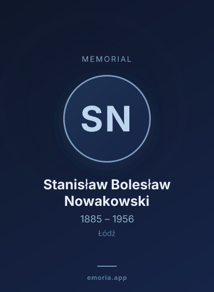 Memorial portrait of Stanisław Bolesław Nowakowski