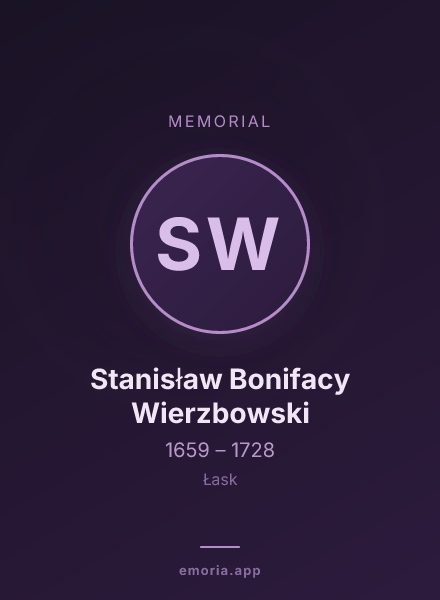 Memorial portrait of Stanisław Bonifacy Wierzbowski
