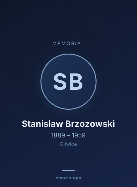 Memorial portrait of Stanisław Brzozowski