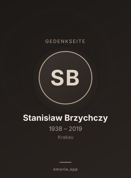 Gedenkportrait von Stanisław Brzychczy