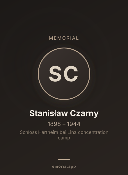 Memorial portrait of Stanisław Czarny