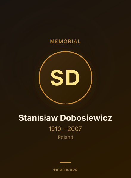 Memorial portrait of Stanisław Dobosiewicz