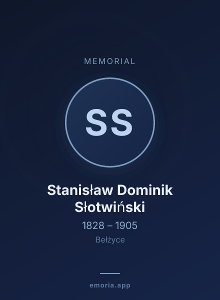 Memorial portrait of Stanisław Dominik Słotwiński
