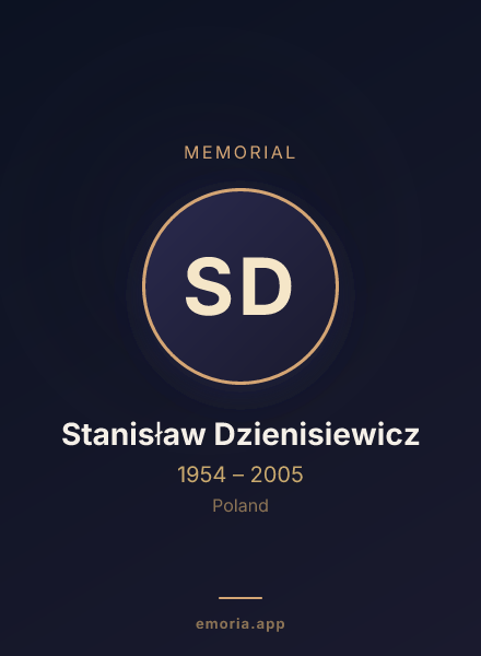 Memorial portrait of Stanisław Dzienisiewicz