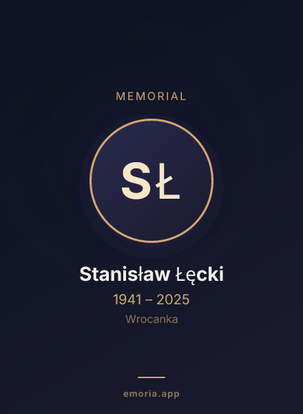 Memorial portrait of Stanisław Łęcki