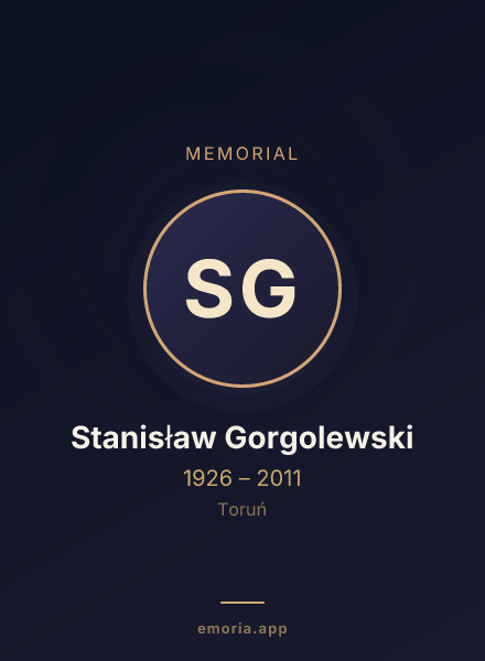 Memorial portrait of Stanisław Gorgolewski