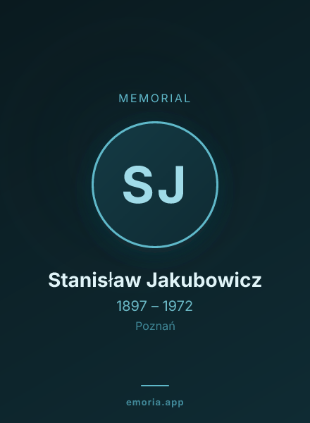 Memorial portrait of Stanisław Jakubowicz