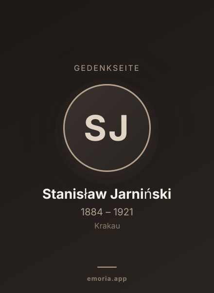 Gedenkportrait von Stanisław Jarniński