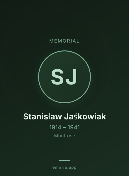 Memorial portrait of Stanisław Jaśkowiak