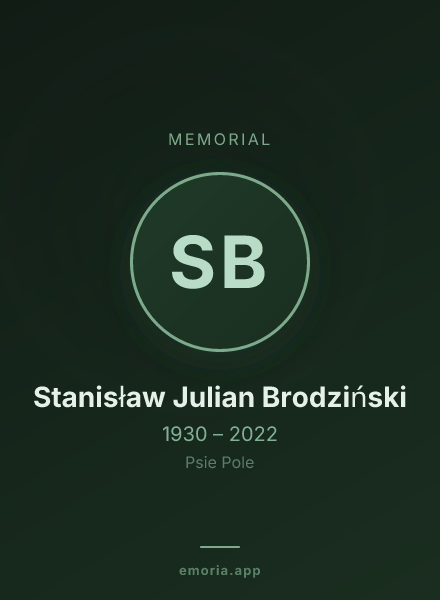 Memorial portrait of Stanisław Julian Brodziński
