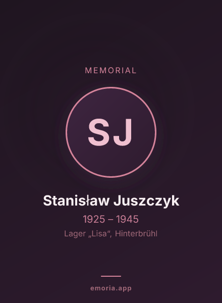 Memorial portrait of Stanisław Juszczyk