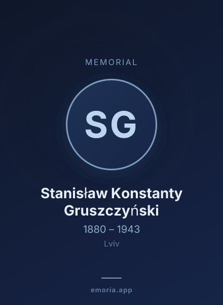 Memorial portrait of Stanisław Konstanty Gruszczyński