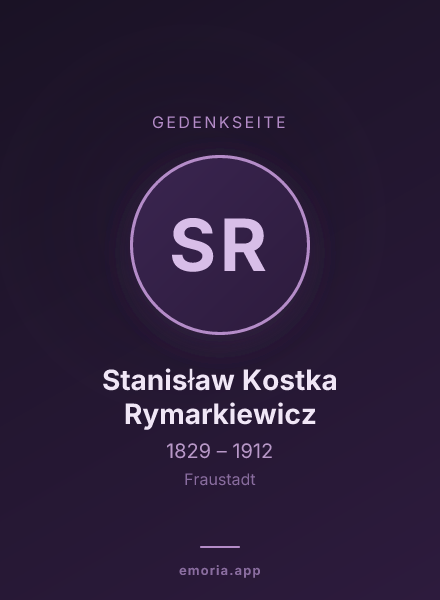 Gedenkportrait von Stanisław Kostka Rymarkiewicz