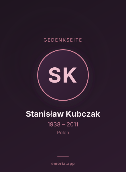 Gedenkportrait von Stanisław Kubczak
