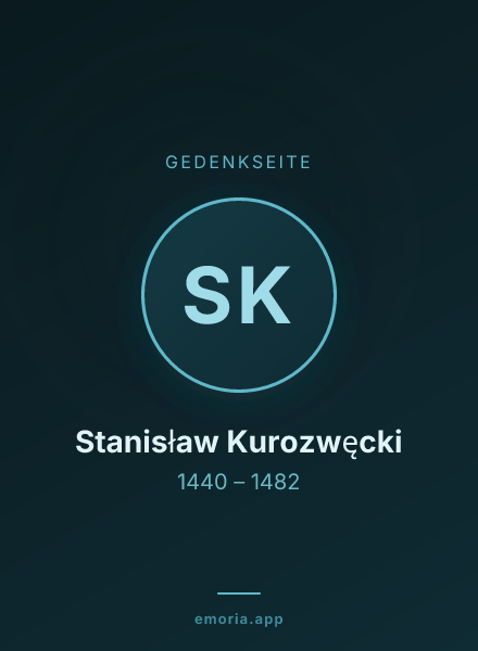 Gedenkportrait von Stanisław Kurozwęcki