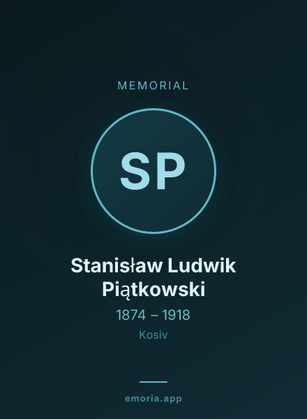Memorial portrait of Stanisław Ludwik Piątkowski