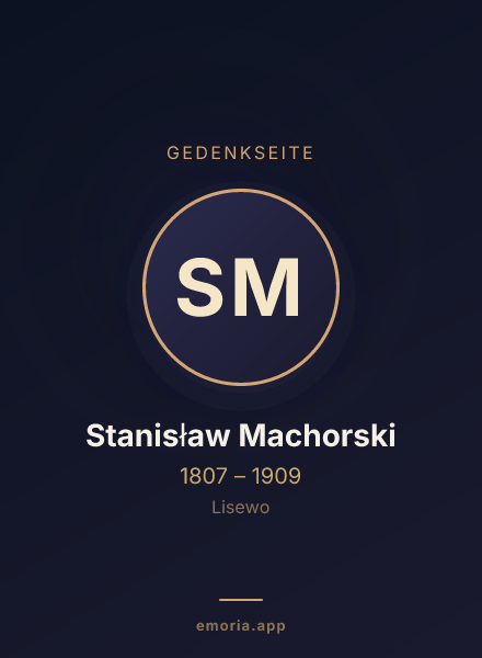 Gedenkportrait von Stanisław Machorski