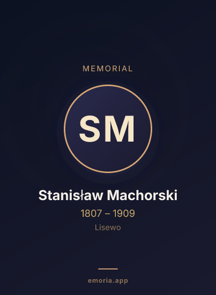Memorial portrait of Stanisław Machorski