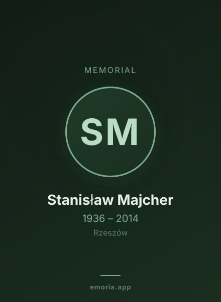 Memorial portrait of Stanisław Majcher