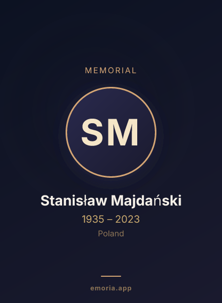Memorial portrait of Stanisław Majdański