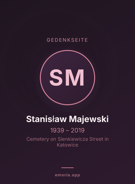 Gedenkportrait von Stanisław Majewski