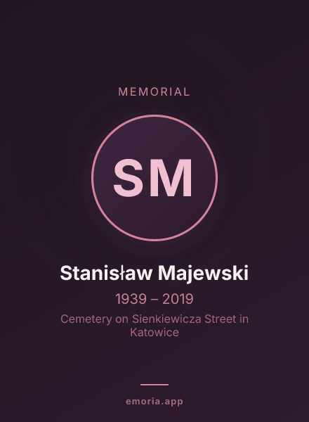 Memorial portrait of Stanisław Majewski