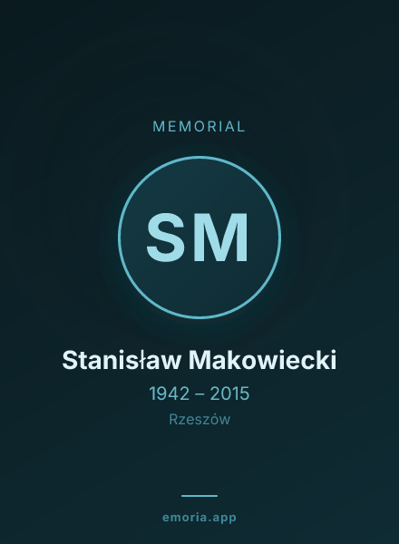 Memorial portrait of Stanisław Makowiecki