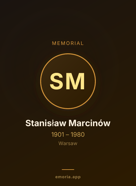 Memorial portrait of Stanisław Marcinów