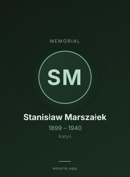 Memorial portrait of Stanisław Marszałek