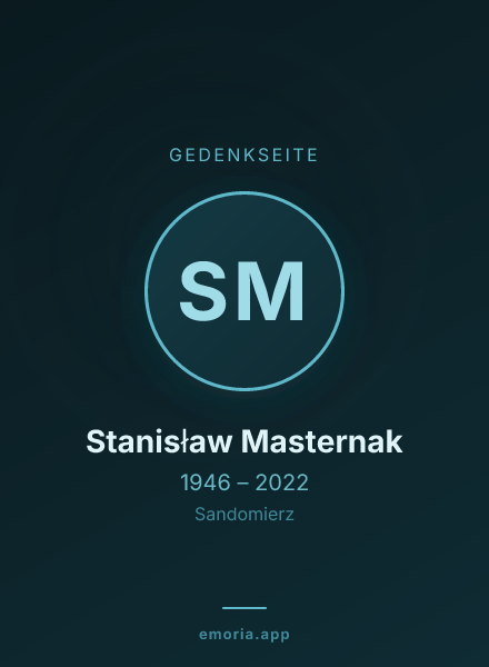 Gedenkportrait von Stanisław Masternak