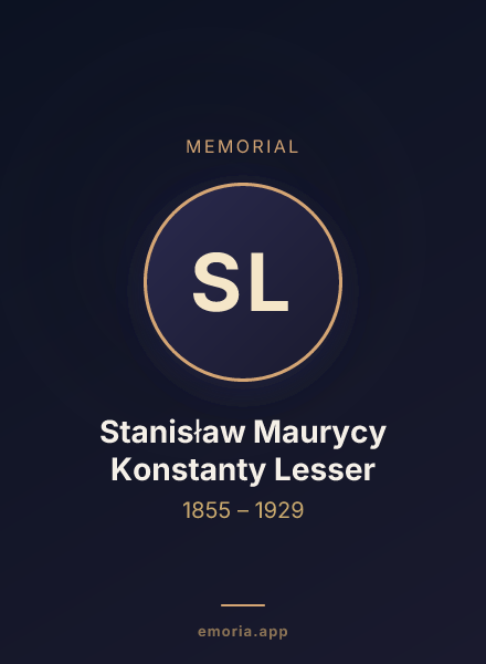 Memorial portrait of Stanisław Maurycy Konstanty Lesser