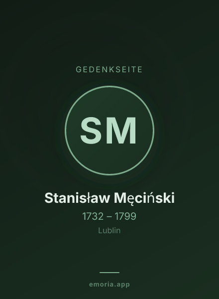 Gedenkportrait von Stanisław Męciński