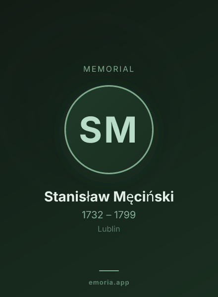 Memorial portrait of Stanisław Męciński