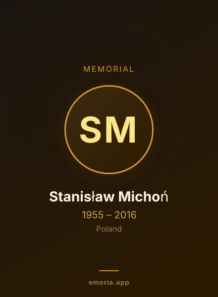 Memorial portrait of Stanisław Michoń
