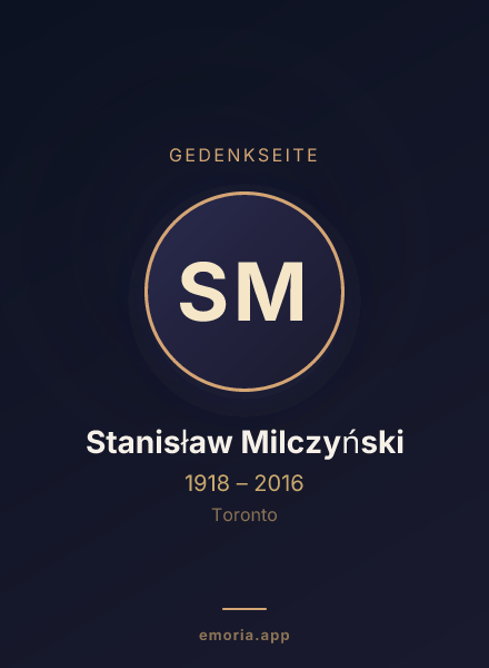 Gedenkportrait von Stanisław Milczyński