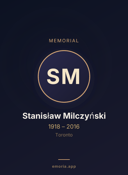 Memorial portrait of Stanisław Milczyński