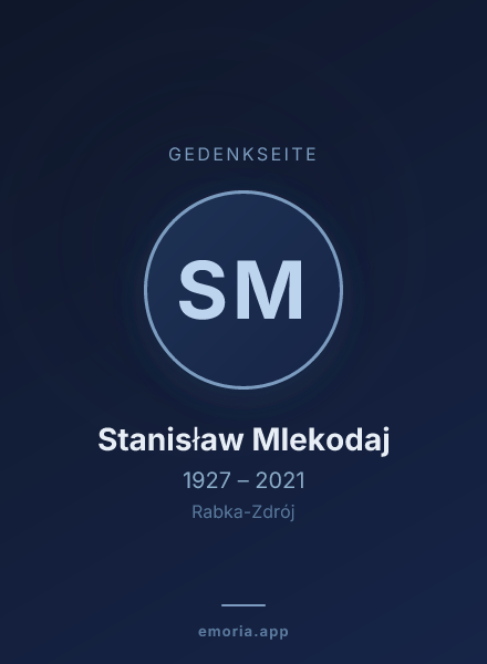 Gedenkportrait von Stanisław Mlekodaj