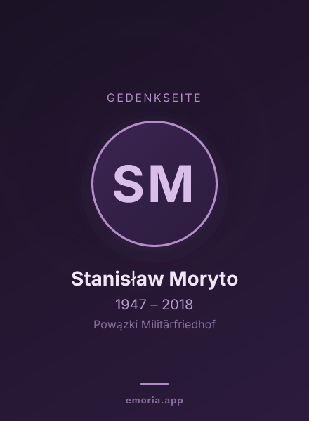 Gedenkportrait von Stanisław Moryto