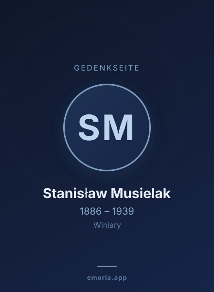 Gedenkportrait von Stanisław Musielak