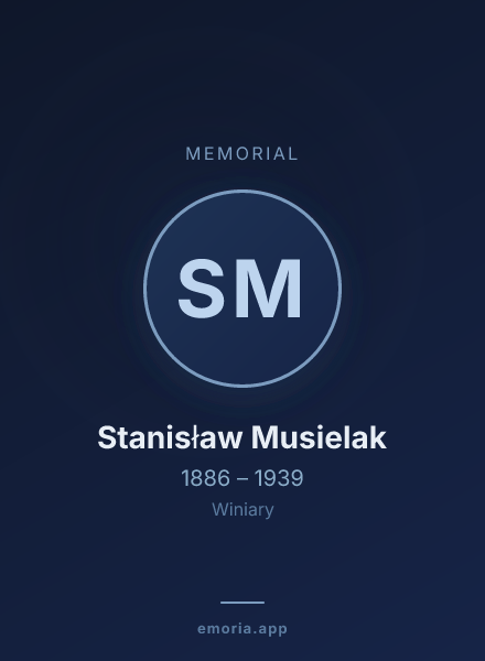 Memorial portrait of Stanisław Musielak