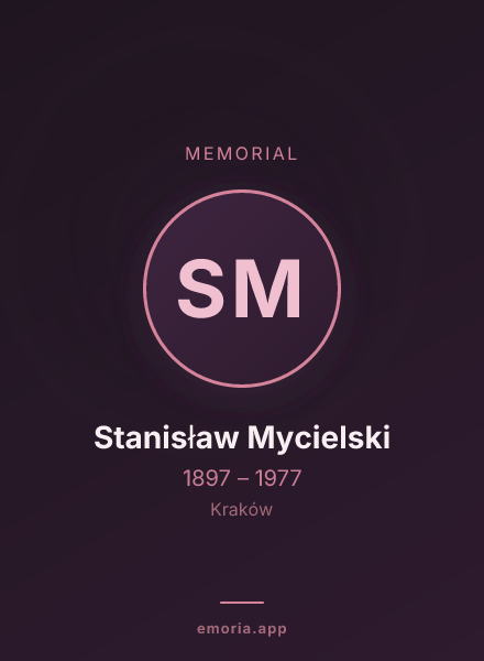 Memorial portrait of Stanisław Mycielski