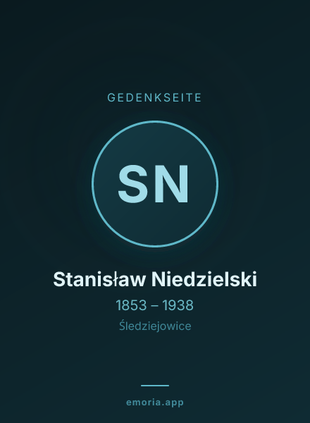 Gedenkportrait von Stanisław Niedzielski