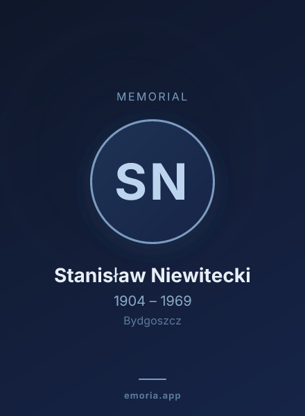 Memorial portrait of Stanisław Niewitecki