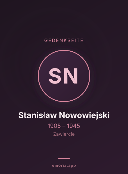 Gedenkportrait von Stanisław Nowowiejski