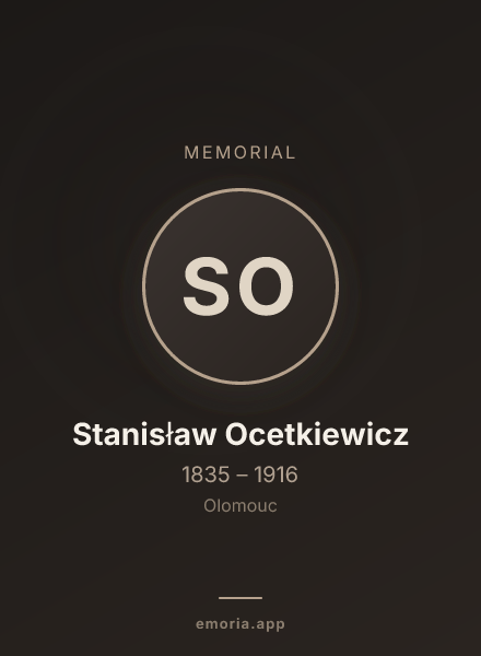 Memorial portrait of Stanisław Ocetkiewicz