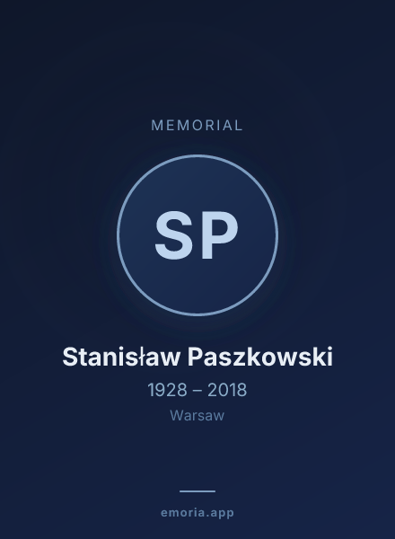 Memorial portrait of Stanisław Paszkowski