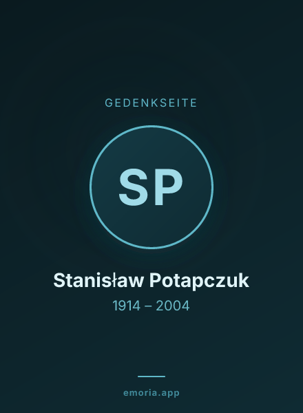 Gedenkportrait von Stanisław Potapczuk